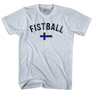 Finland Fistball Country Flag Adult Tri-Blend T-shirt - Athletic White Finland Fistball Country Flag Adult Tri-Blend T-shirt - Athletic White