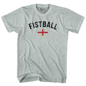 England Fistball Country Flag Adult Tri-Blend T-shirt - Athletic Cool Grey England Fistball Country Flag Adult Tri-Blend T-shirt - Athletic Cool Grey