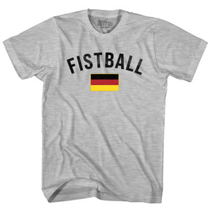 Germany Fistball Country Flag Adult Cotton T-shirt - Grey Heather Germany Fistball Country Flag Adult Cotton T-shirt - Grey Heather