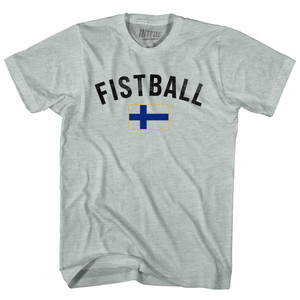 Finland Fistball Country Flag Adult Tri-Blend T-shirt - Athletic Cool Grey Finland Fistball Country Flag Adult Tri-Blend T-shirt - Athletic Cool Grey