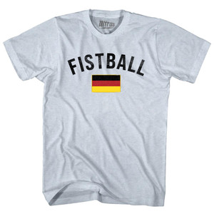 Germany Fistball Country Flag Adult Tri-Blend T-shirt - Athletic White Germany Fistball Country Flag Adult Tri-Blend T-shirt - Athletic White
