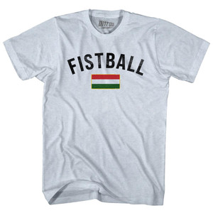 Hungary Fistball Country Flag Adult Tri-Blend T-shirt - Athletic White Hungary Fistball Country Flag Adult Tri-Blend T-shirt - Athletic White