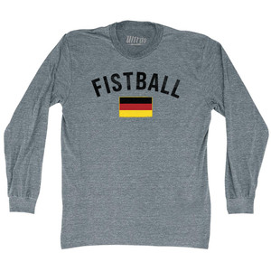 Germany Fistball Country Flag Adult Tri-Blend Long Sleeve T-shirt - Athletic Grey Germany Fistball Country Flag Adult Tri-Blend Long Sleeve T-shirt - Athletic Grey