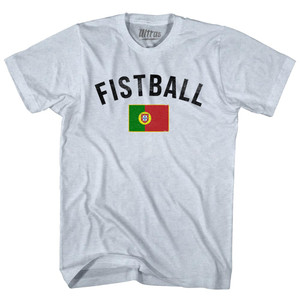 Portugal Fistball Country Flag Adult Tri-Blend T-shirt - Athletic White