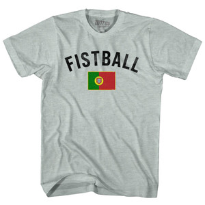 Portugal Fistball Country Flag Adult Tri-Blend T-shirt - Athletic Cool Grey Portugal Fistball Country Flag Adult Tri-Blend T-shirt - Athletic Cool Grey