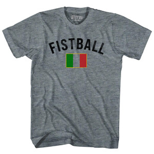 Italy Fistball Country Flag Womens Tri-Blend Junior Cut T-Shirt - Athletic Grey
