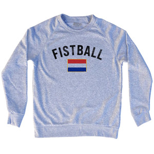 Netherlands Fistball Country Flag Adult Tri-Blend Sweatshirt - Grey Heather Netherlands Fistball Country Flag Adult Tri-Blend Sweatshirt - Grey Heather