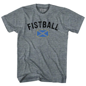 Scotland Fistball Country Flag Womens Tri-Blend Junior Cut T-Shirt - Athletic Grey