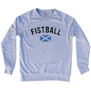 Scotland Fistball Country Flag Adult Tri-Blend Sweatshirt - Grey Heather Scotland Fistball Country Flag Adult Tri-Blend Sweatshirt - Grey Heather