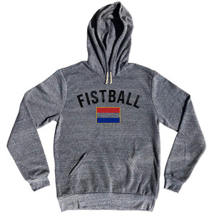 Netherlands Fistball Country Flag Tri-Blend Hoodie - Athletic Grey Netherlands Fistball Country Flag Tri-Blend Hoodie - Athletic Grey