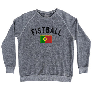 Portugal Fistball Country Flag Adult Tri-Blend Sweatshirt - Athletic Grey Portugal Fistball Country Flag Adult Tri-Blend Sweatshirt - Athletic Grey