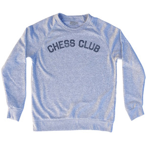 Chess Club Adult Tri-Blend Sweatshirt - Heather Grey