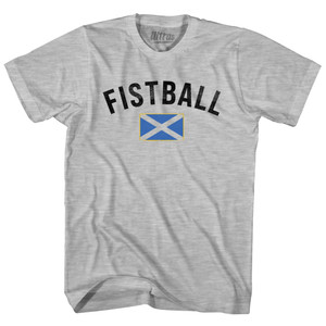 Scotland Fistball Country Flag Youth Cotton T-shirt - Grey Heather Scotland Fistball Country Flag Youth Cotton T-shirt - Grey Heather