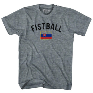 Slovakia Fistball Country Flag Adult Tri-Blend T-shirt - Athletic Grey Slovakia Fistball Country Flag Adult Tri-Blend T-shirt - Athletic Grey