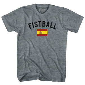 Spain Fistball Country Flag Womens Tri-Blend Junior Cut T-Shirt - Athletic Grey