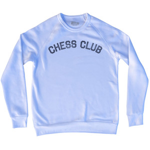 Chess Club Adult Tri-Blend Sweatshirt - White