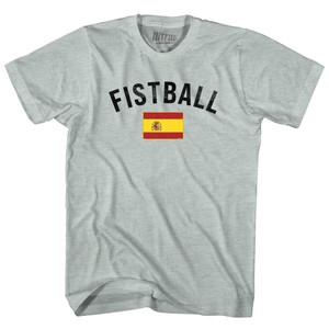 Spain Fistball Country Flag Adult Tri-Blend T-shirt - Athletic Cool Grey Spain Fistball Country Flag Adult Tri-Blend T-shirt - Athletic Cool Grey