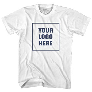Custom Your Logo Here Youth Cotton T-shirt - White