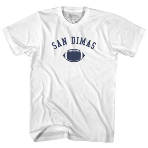 San Dimas Football Womens Cotton Junior Cut T-Shirt - White