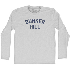 Bunker Hill Adult Cotton Long Sleeve T-shirt - Grey Heather Bunker Hill Adult Cotton Long Sleeve T-shirt - Grey Heather