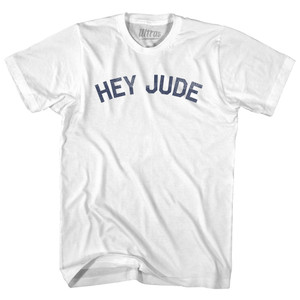 Hey Jude Womens Cotton Junior Cut T-Shirt - White