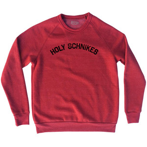 Holy Schnikes Adult Tri-Blend Sweatshirt - Red Heather