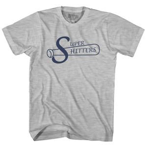 Super Hitters Womens Cotton Junior Cut T-Shirt - Grey Heather
