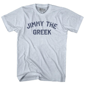 Jimmy The Greek Adult Tri-Blend T-shirt - Athletic White
