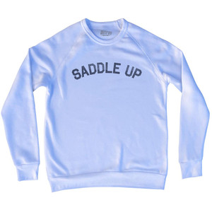 Saddle Up Adult Tri-Blend Sweatshirt - White
