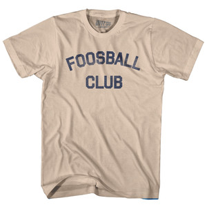 Foosball Club Adult Cotton T-shirt - Creme