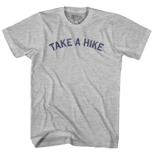 Take A Hike Adult Cotton T-shirt - Grey Heather