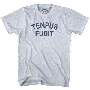 Tempus Fugit Adult Tri-Blend T-shirt - Athletic White