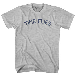 Time Flies Youth Cotton T-shirt - Grey Heather