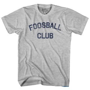 Foosball Club Adult Cotton T-shirt - Grey Heather