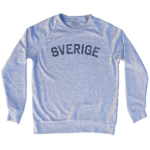 Sverige Adult Tri-Blend Sweatshirt - Grey Heather