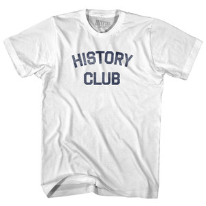 History Club Adult Cotton T-shirt - White
