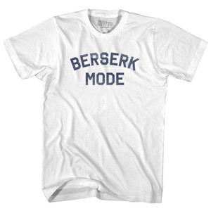 Berserk Mode Womens Cotton Junior Cut T-Shirt - White
