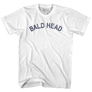 Bald Head Womens Cotton Junior Cut T-Shirt - White