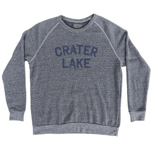 Crater Lake Adult Tri-Blend Sweatshirt - Athletic Grey