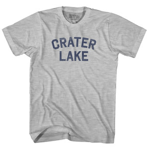 Crater Lake Womens Cotton Junior Cut T-Shirt - Grey Heather