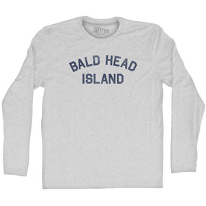 Bald Head Island Adult Cotton Long Sleeve T-shirt - Grey Heather