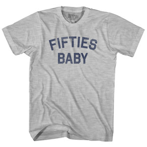 Fifties Baby Womens Cotton Junior Cut T-Shirt - Grey Heather