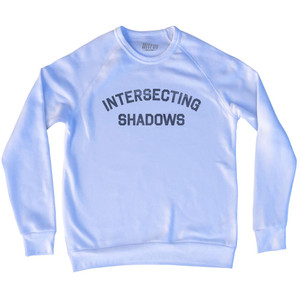 Intersecting Shadows Adult Tri-Blend Sweatshirt - White