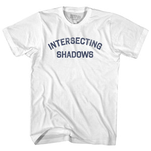 Intersecting Shadows Womens Cotton Junior Cut T-Shirt - White