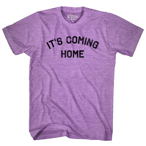 It's Coming Home Adult Tri-Blend T-shirt - Athletic Purple