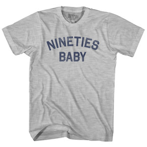 Nineties Baby Womens Cotton Junior Cut T-Shirt - Grey Heather
