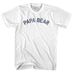 Papa Bear Youth Cotton T-shirt - White