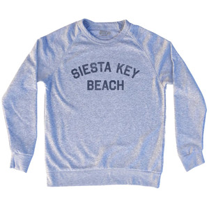 Siesta Key Beach Adult Tri-Blend Sweatshirt - Grey Heather