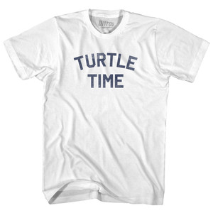 Turtle Time Womens Cotton Junior Cut T-Shirt - White