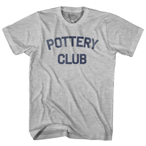 Pottery Club Womens Cotton Junior Cut T-Shirt - Grey Heather
